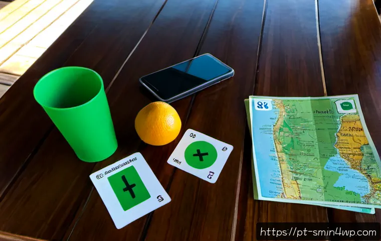 Home 17 지역 경제 기여를 위한 여행 필수 체크리스트 - Photorealistic travel planning scene in Brazil, overhead view of a wooden café table with a blank il...